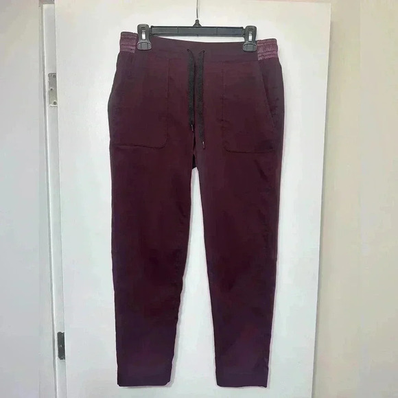 Lululemon &go Take You There Trouser Women’s Size 8 Burgundy - Picture 2 of 7